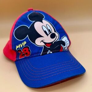 Mickey Mouse Kids Cap - Red and Blue, SnapBack MVP, EUC